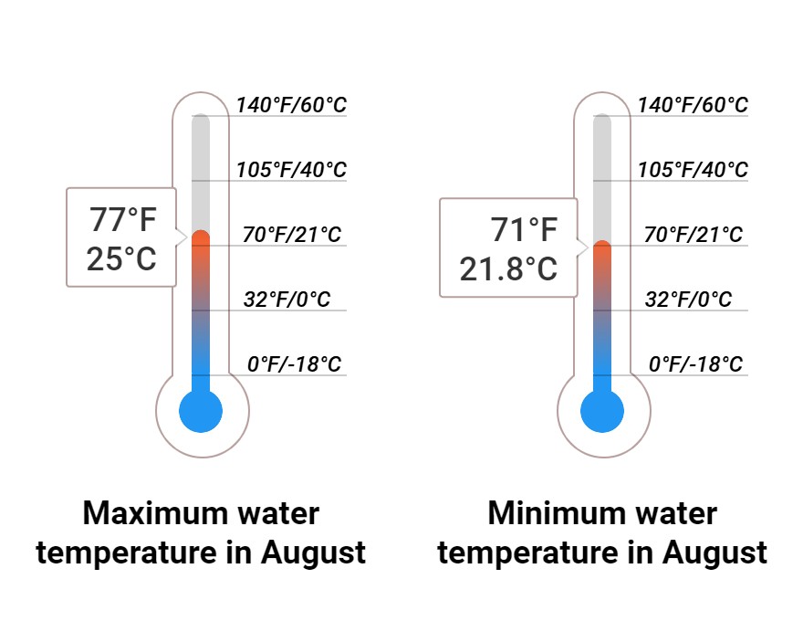 Average Sea temperature